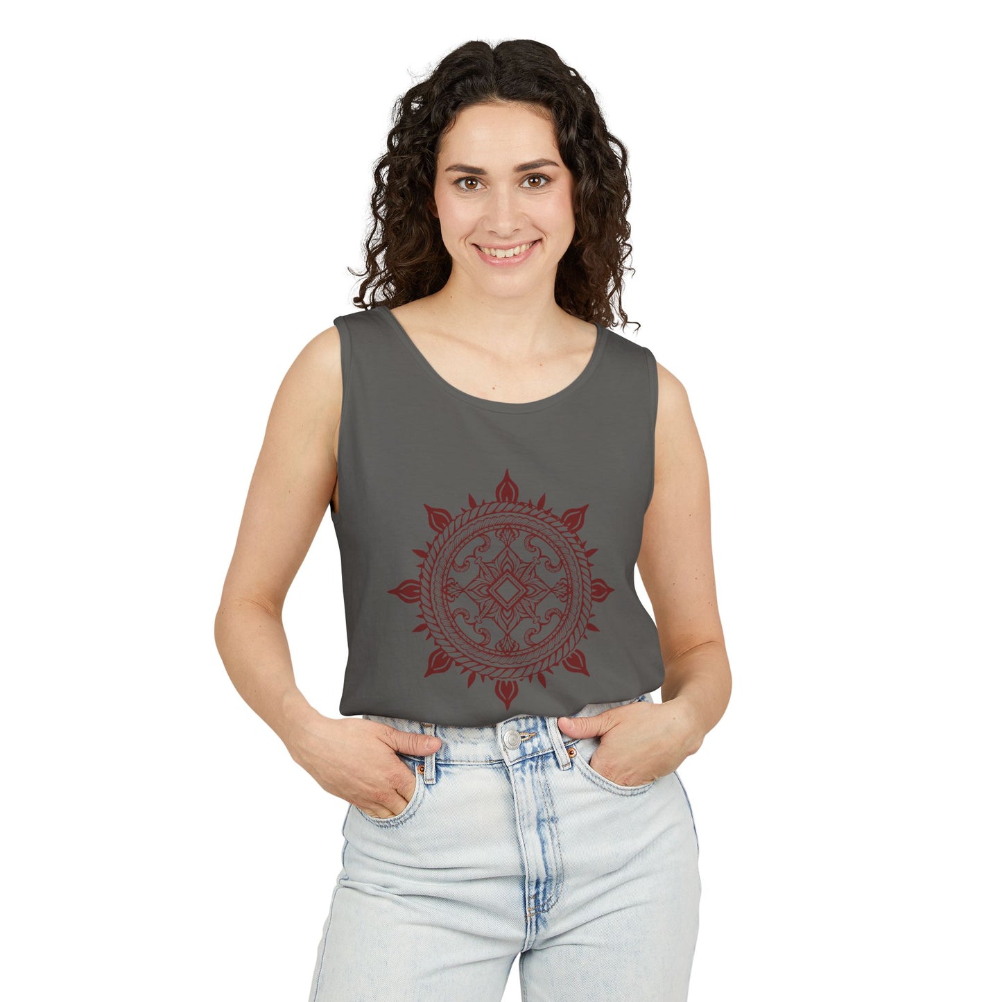 Filipino Tribal Tank Top - Tribal Sun Mandala Tank