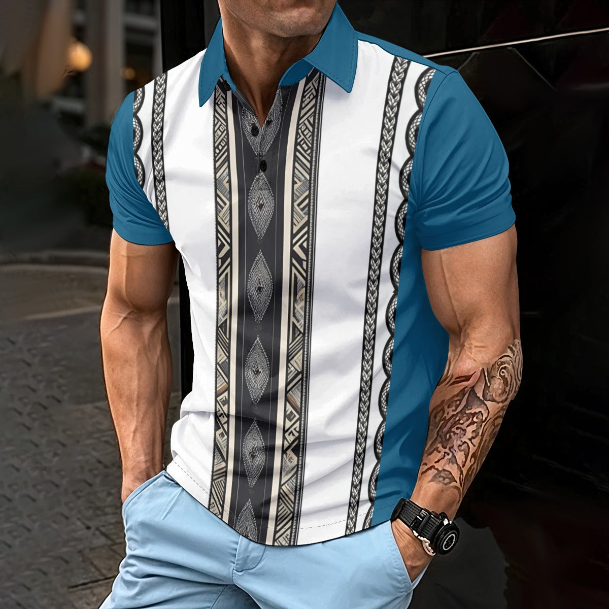 Bayani Stripe Barong