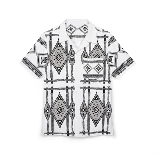 Filipino Tribal Weave Shirt - Alon Diamond Pattern