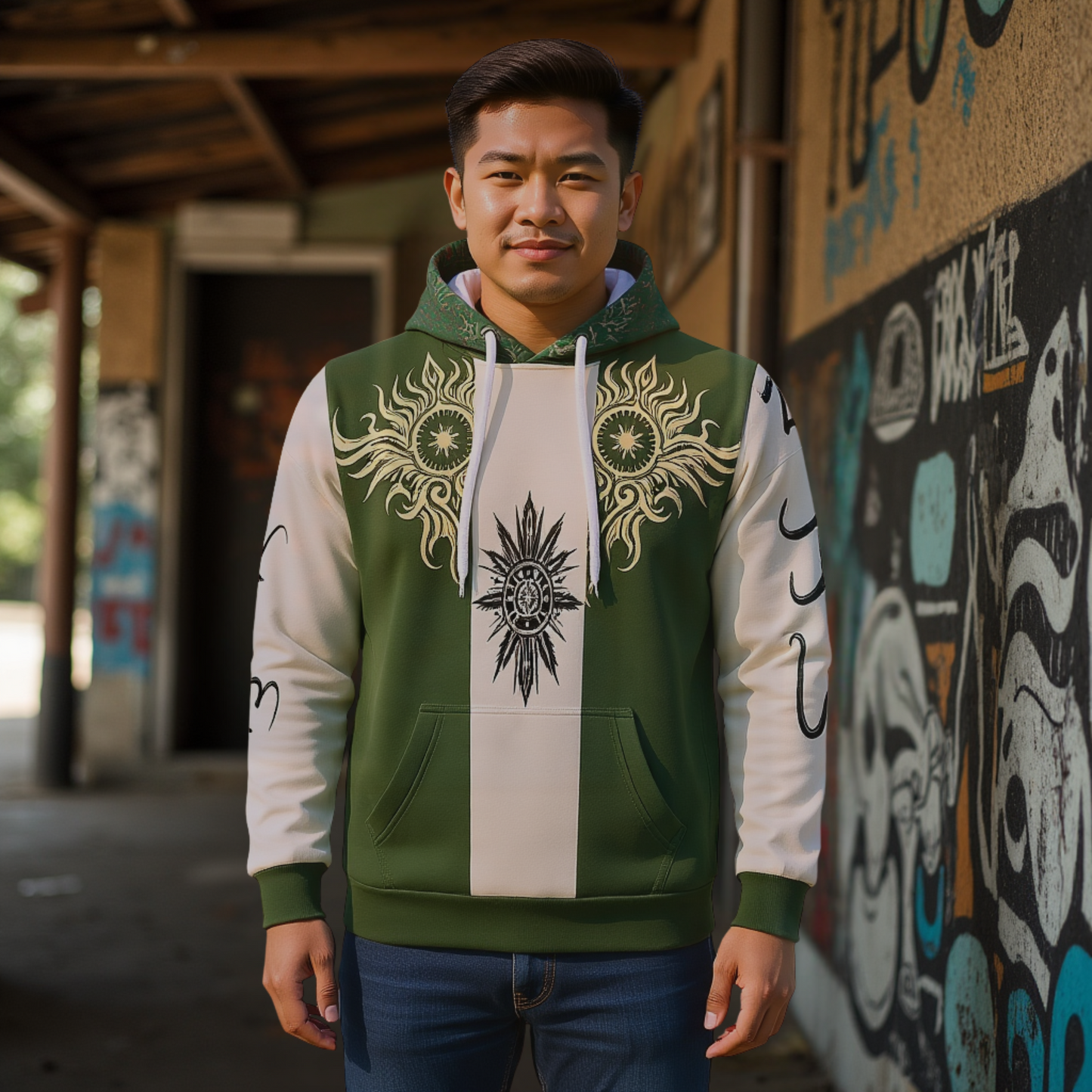 Filipino Baybayin Hoodie - Lakas Tapang Warrior