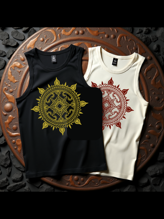 Filipino Tribal Tank Top - Tribal Sun Mandala Tank
