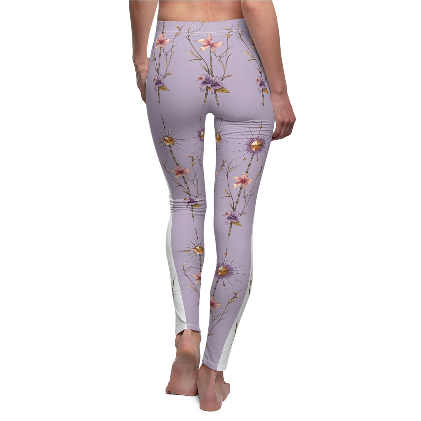Filipino Sun Leggings - Araw Lilac Floral Design
