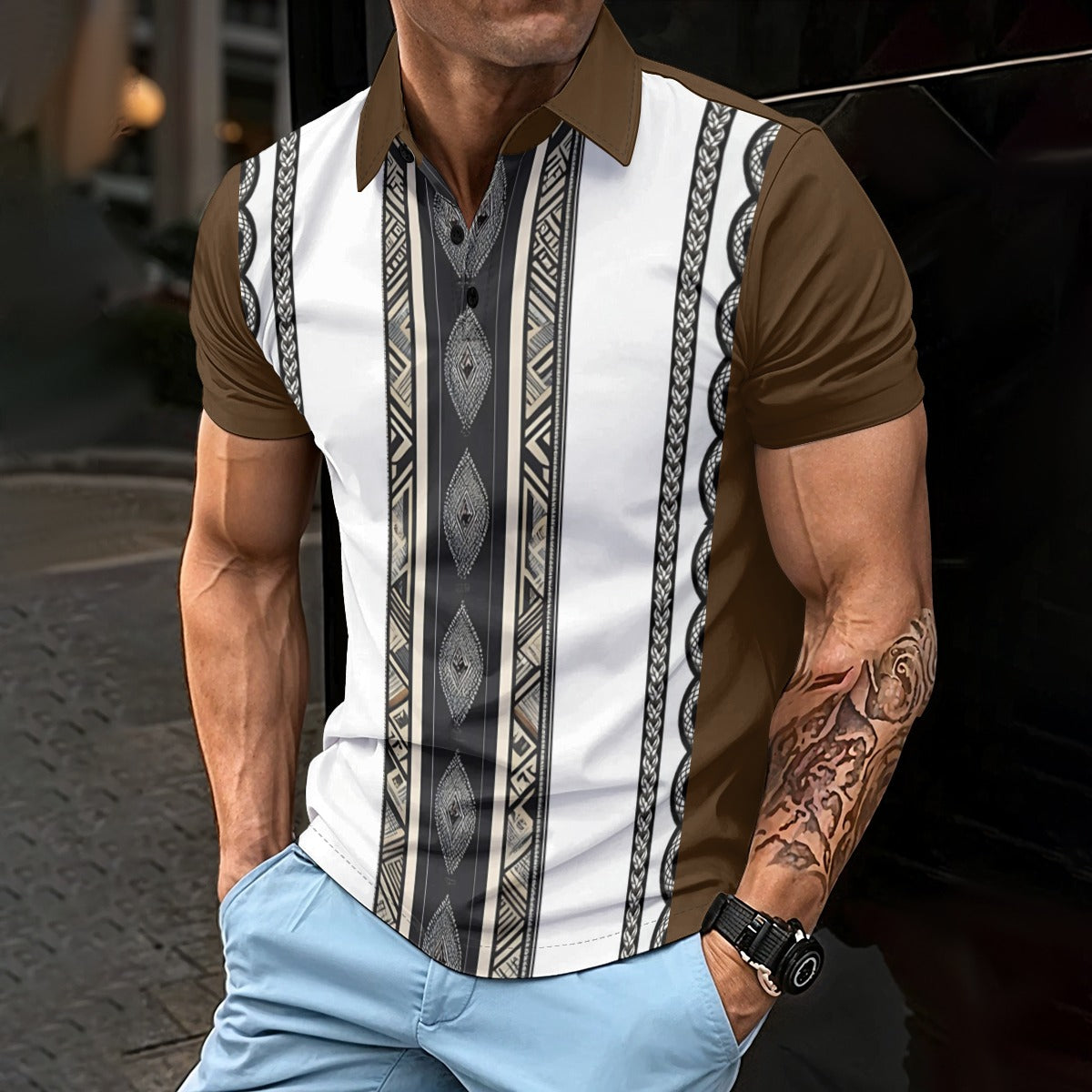 Bayani Stripe Barong