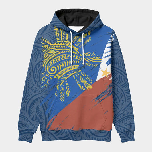 Filipino Tribal Sun Hoodie – Philippine Flag Streetwear Eco-friendly Unisex Pullover Hoodie