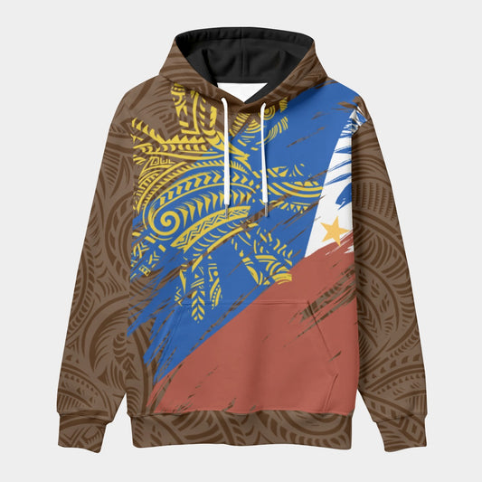 Filipino Tribal Sun Hoodie – Philippine Flag Streetwear Eco-friendly Unisex Pullover Hoodie