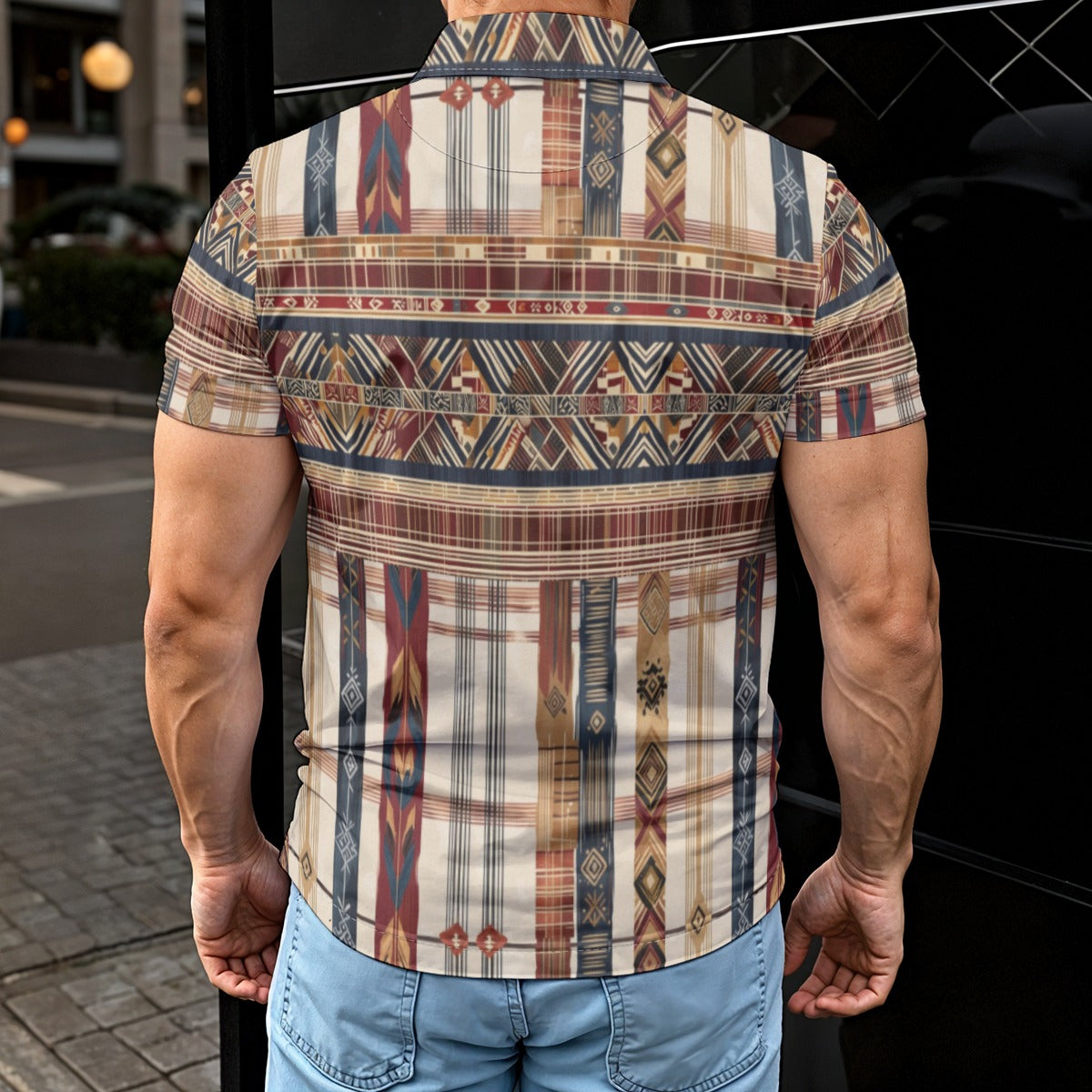 Lahi Heritage Weave Polo Shirt