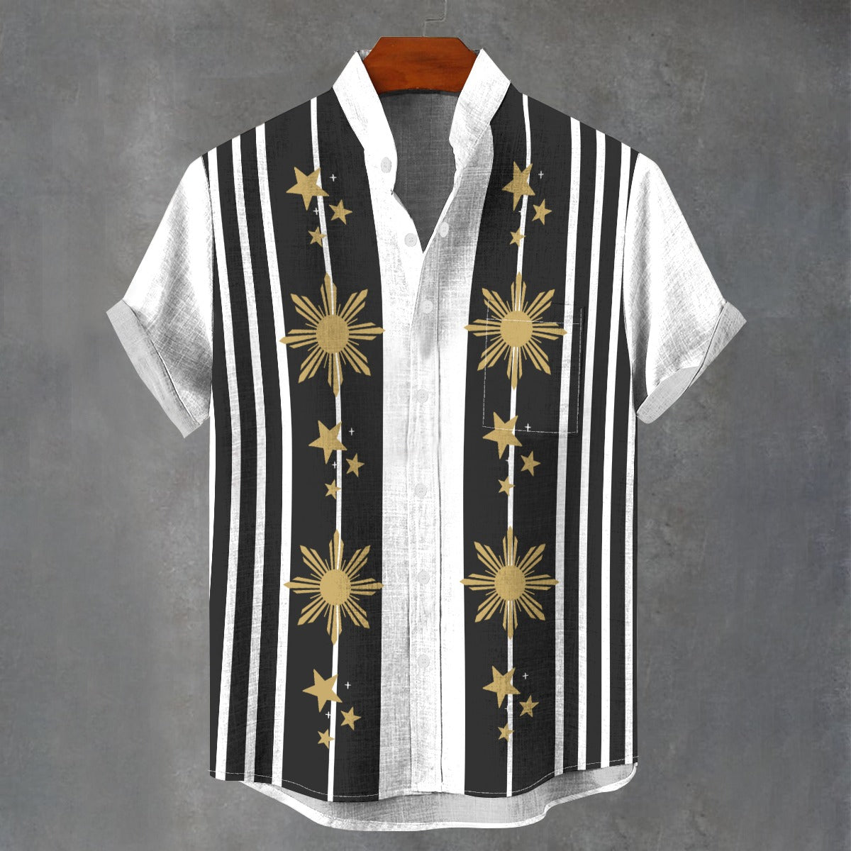 Filipino Sun Stripe Barong Shirt