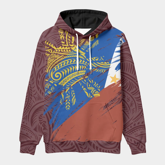 Filipino Tribal Sun Hoodie – Philippine Flag Streetwear Eco-friendly Unisex Pullover Hoodie