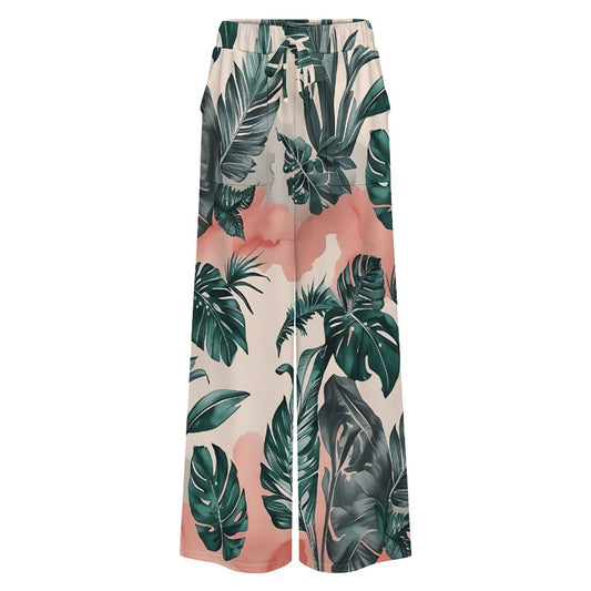 Tropical Women’s Wide-Leg Pants