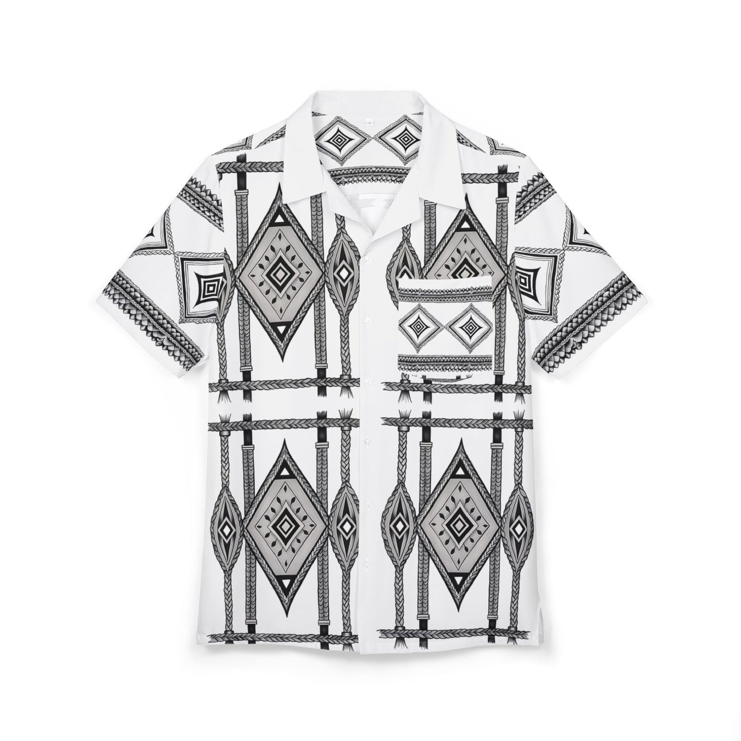 Filipino Tribal Weave Shirt - Alon Diamond Pattern