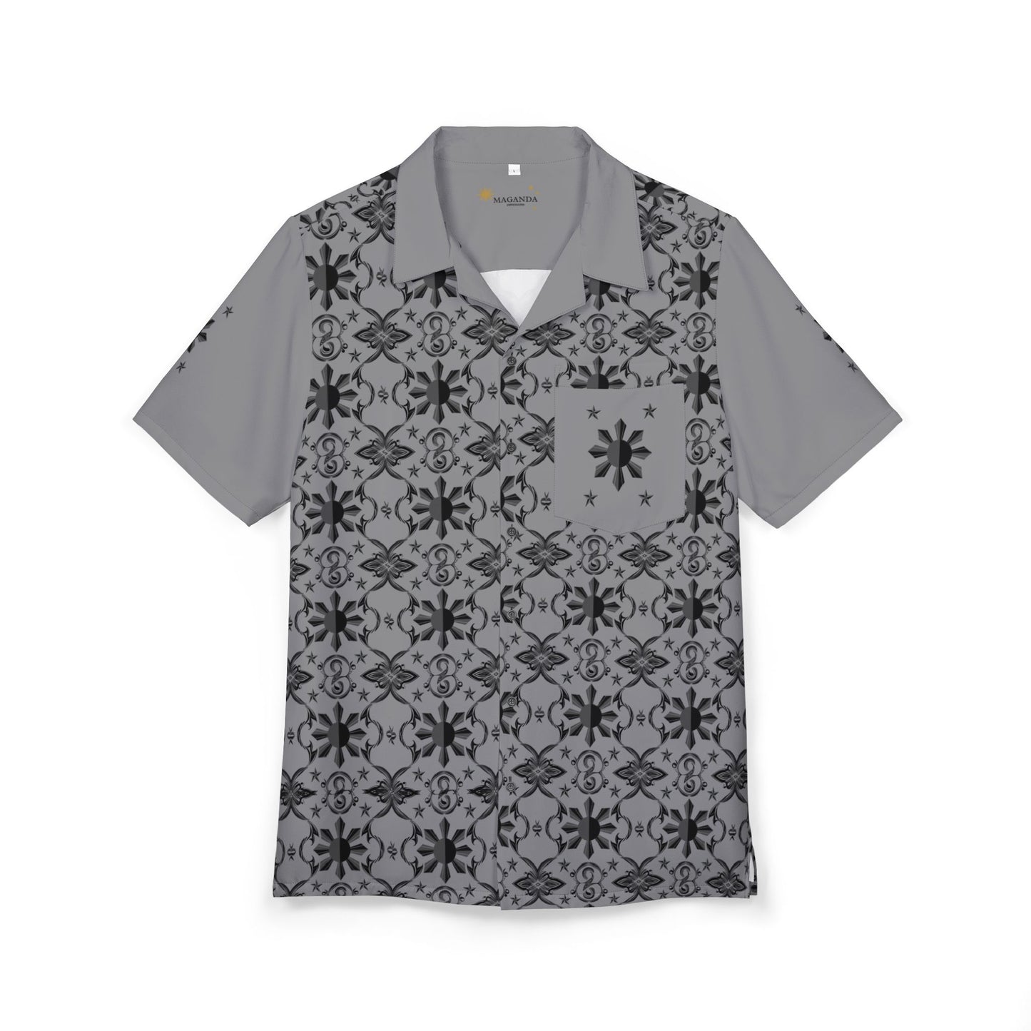 Filipino Tribal Shirt - Silong Araw Sun & Star Design
