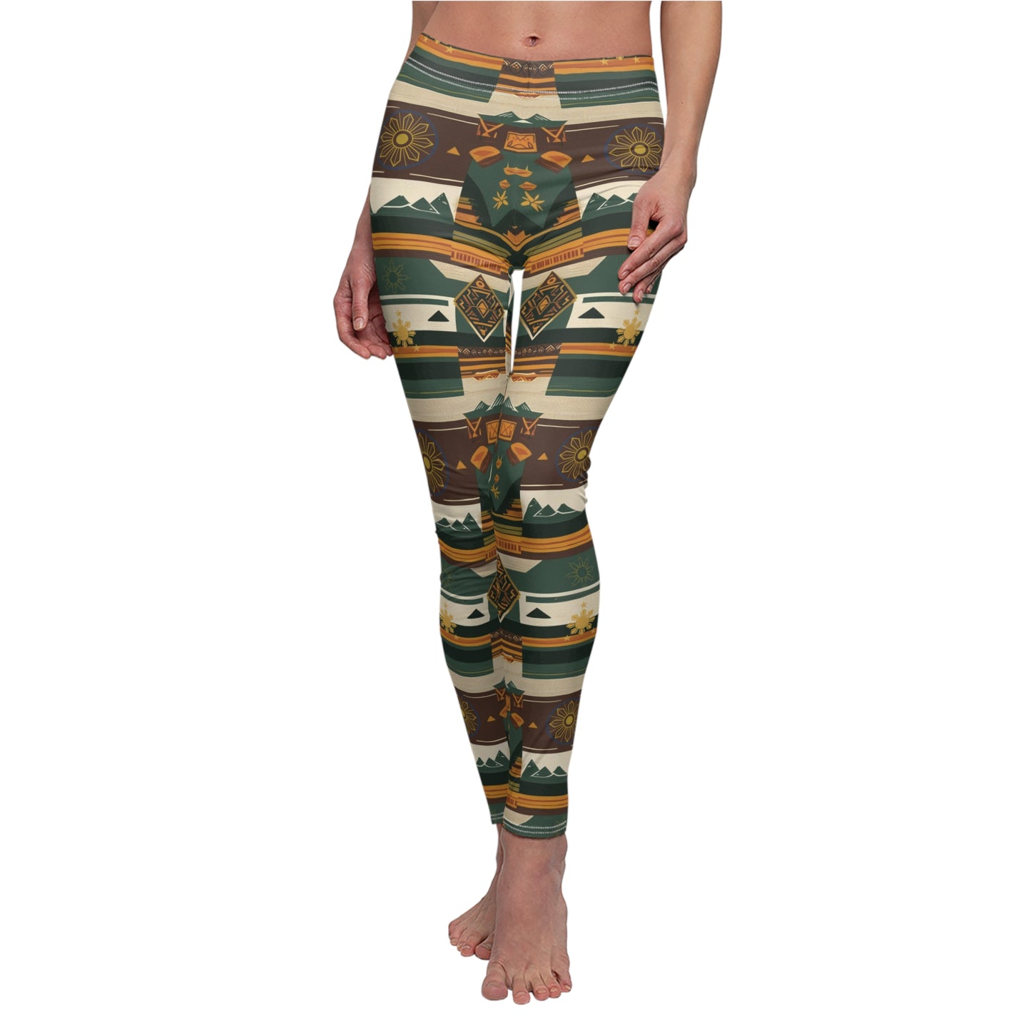 Filipino Tribal Leggings - Katkat Mountain Design