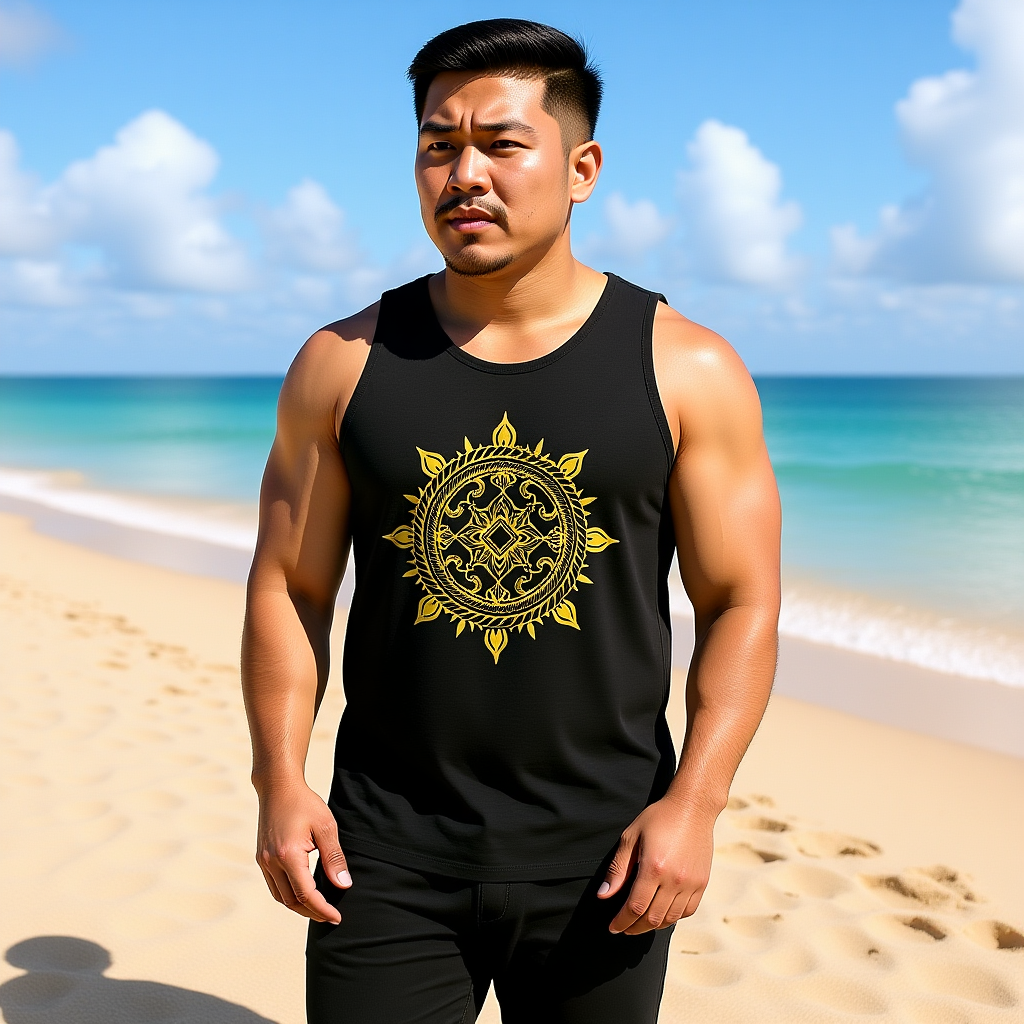 Filipino Tribal Tank Top - Tribal Sun Mandala Tank