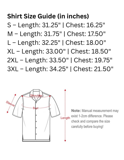 Filipino Barong Shirt - Amihan Floral Barong Shirt