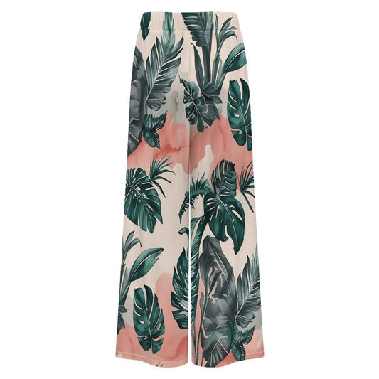 Tropical Women’s Wide-Leg Pants